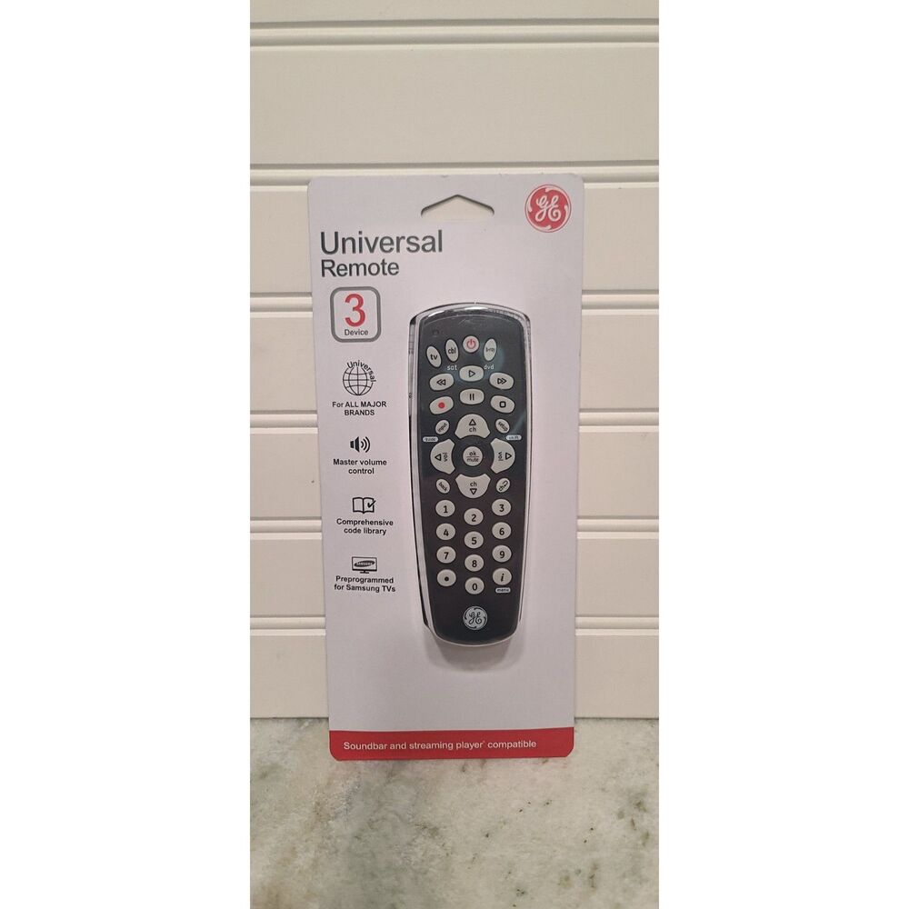 GE Universal Remote Control 3 Device